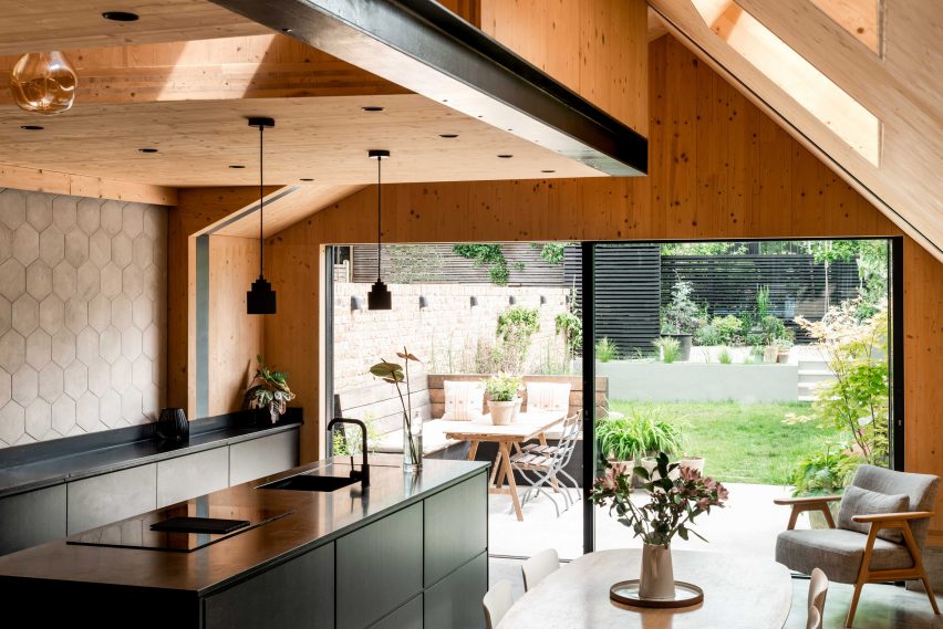 Open-plan kitchen