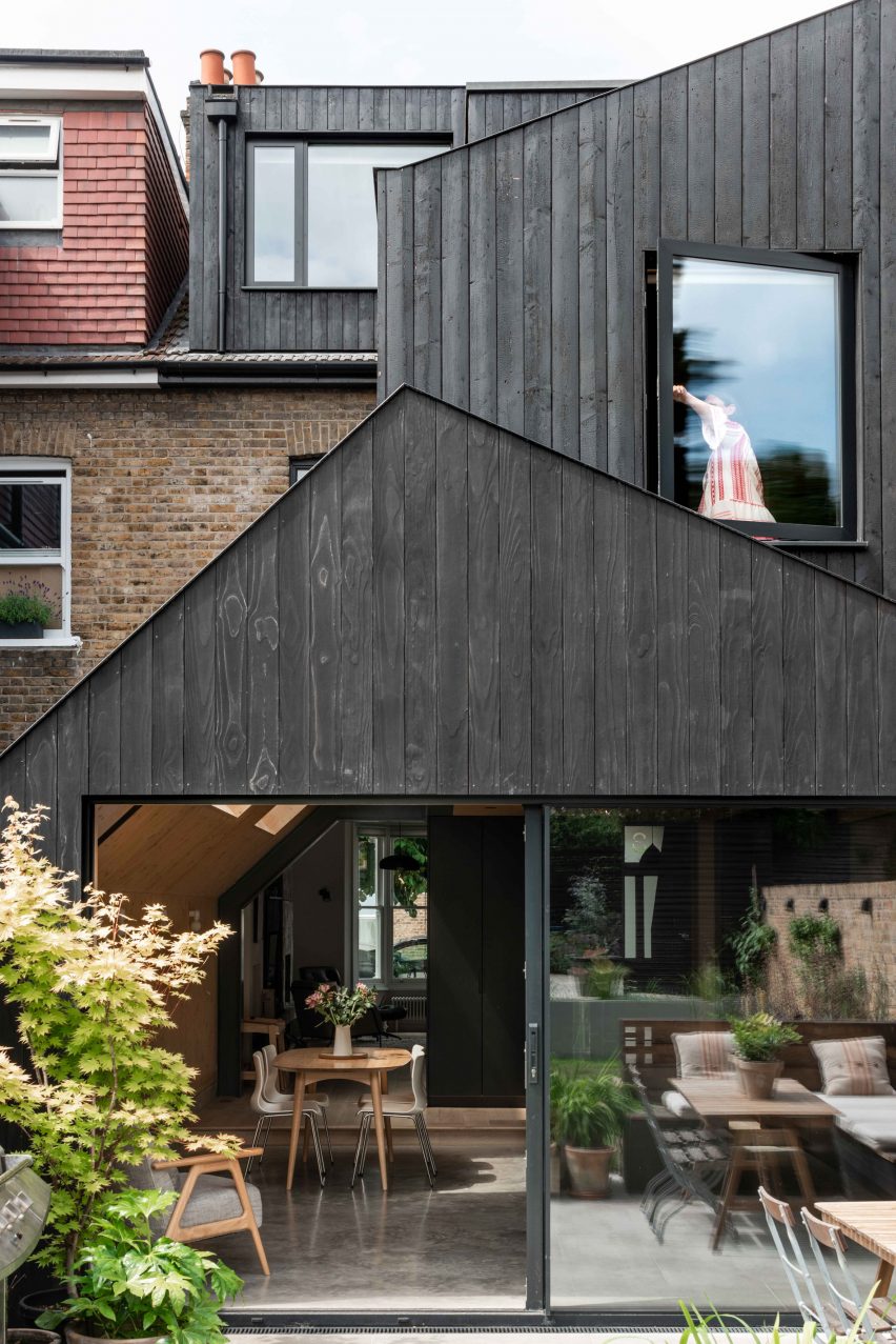 Charred timber extension