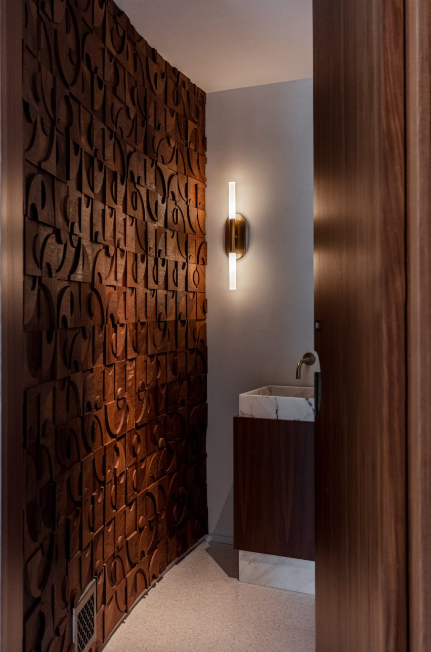 Bathroom inside the Cove Way House