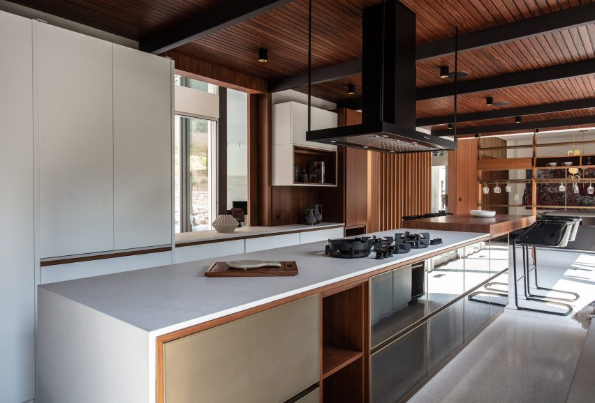 Open-plan kitchen
