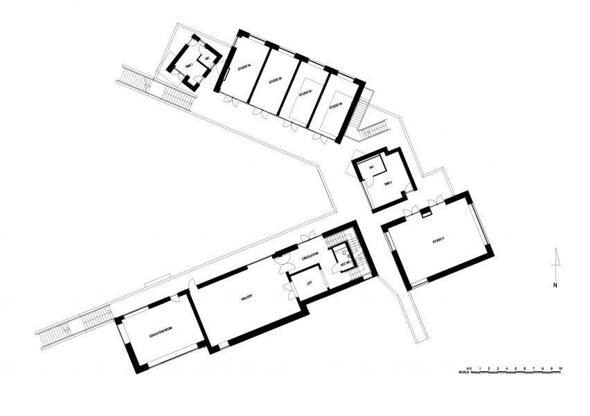 First floor plan, East Quay arts centre in Watchet