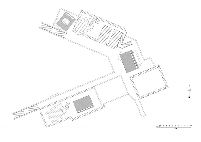 Roof plan, East Quay arts centre in Watchet