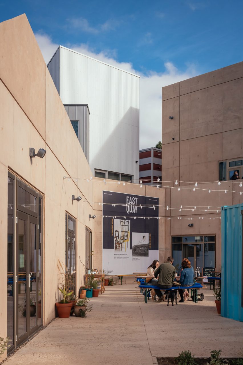 Courtyard of East Quay arts centre in Watchet