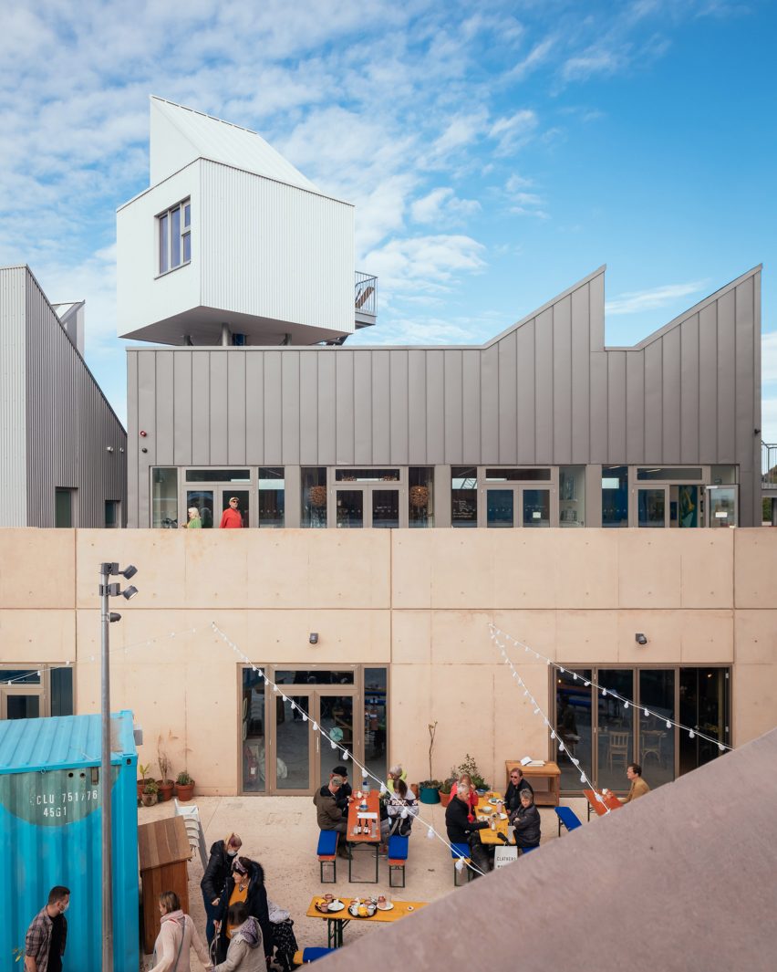 Three floors of East Quay arts centre in Watchet