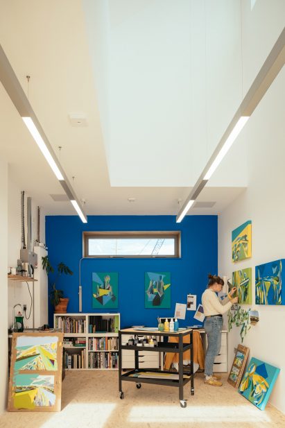 Art studio in East Quay arts centre in Watchet
