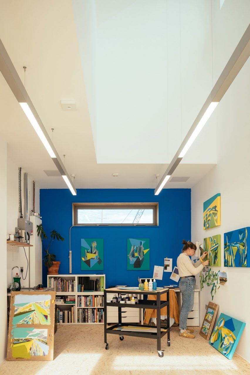 Art studio in East Quay arts centre in Watchet