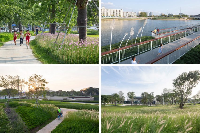 Haoxiang Lake Park is a wetland park by eLandscript
