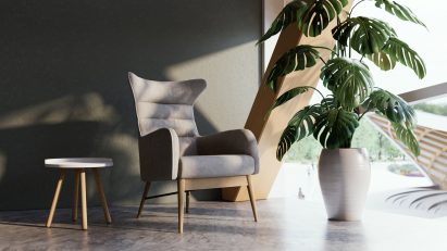 A photograph of a visualisation by Enscape