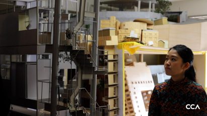Architect Erika Nakagawa in her studio