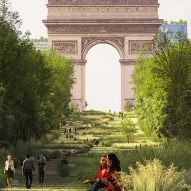 Tree-covered Arc de Triomphe from Es Devlin manifesto