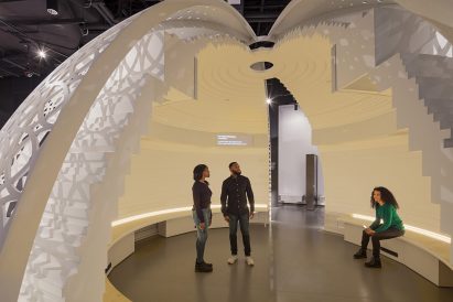 Local Projects designed interactive exhibition spaces for Faith and Liberty Discovery Center