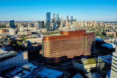 Aerial image of the Pavilion at The University of Pennsylvania
