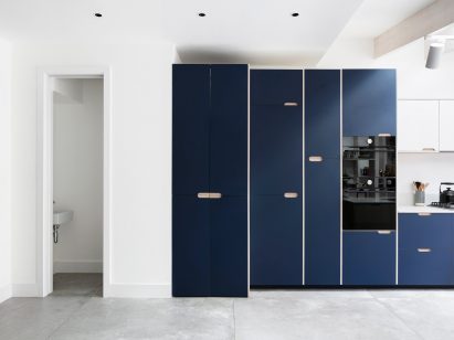 Navy blue kitchen