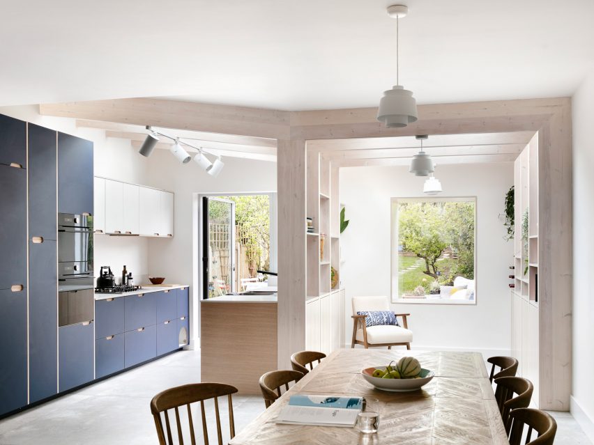 House extension with exposed timber frame