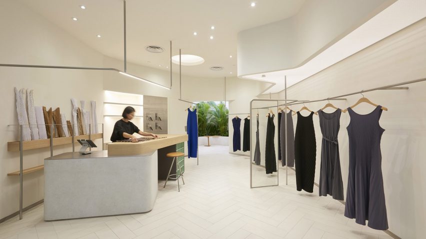 Wynk Collaborative adds indoor courtyard to Singapore clothing store