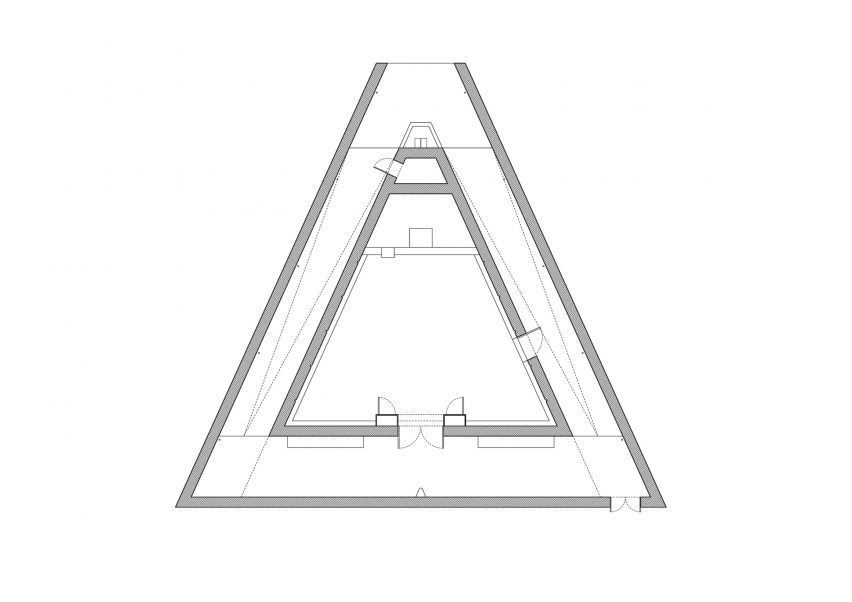 Floor plan for Hall of Immortality by Studio 10