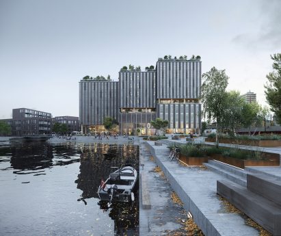 Marmormolen is adjoined to a public waterfront