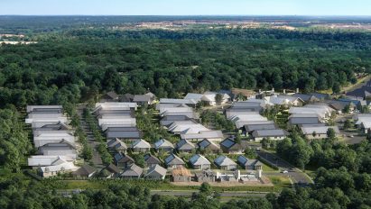 3D-printed neighbourhood of homes