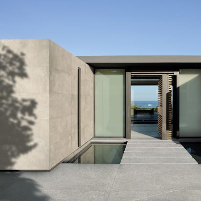 Exterior image of a home clad in Ikon tiles