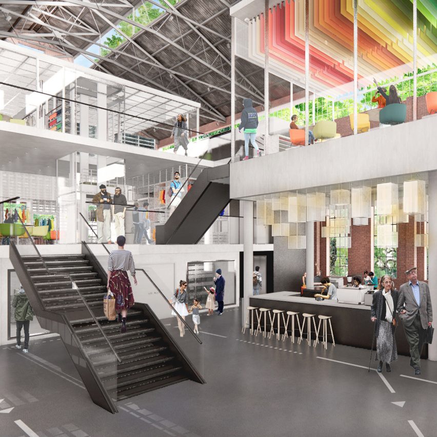 Interior building rendering