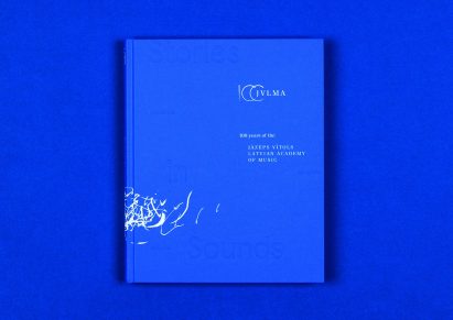 Cover of Stories in Sounds publication by Nord ID Riga, reading 100 Years of the Jazeps Vitols Latvian Academy of Music