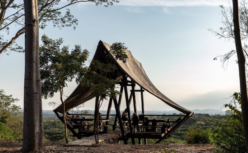 A canopy on top of a hill by Al Borde
