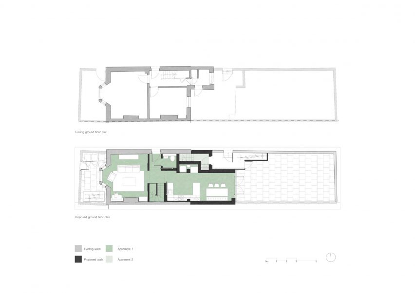 Ground floor plan for Leverton Street apartments by ROAR Architects