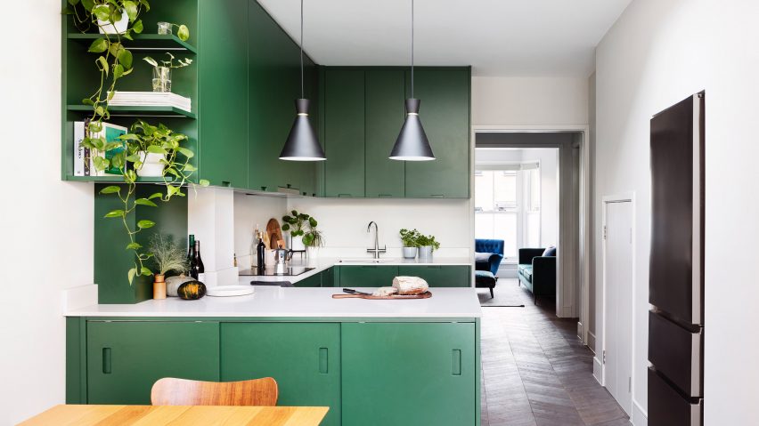 ROAR converts London end-of-terrace into a duo of colourful duplexes
