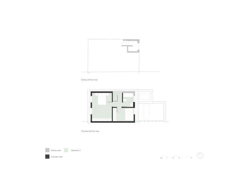 Loft plan for Leverton Street apartments by ROAR Architects