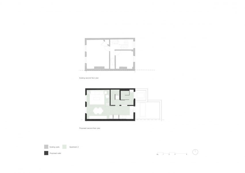 Second floor plan for Leverton Street apartments by ROAR Architects
