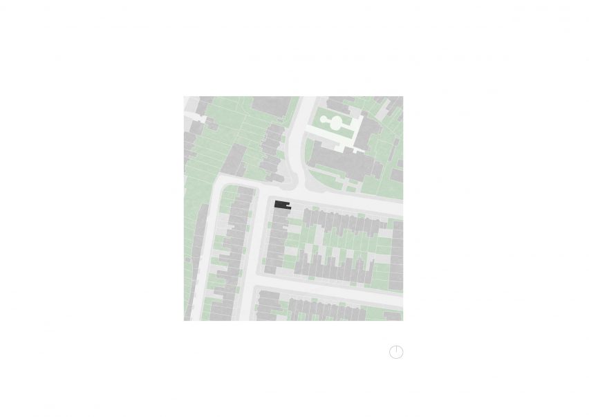 Site plan for Leverton Street apartments by ROAR Architects