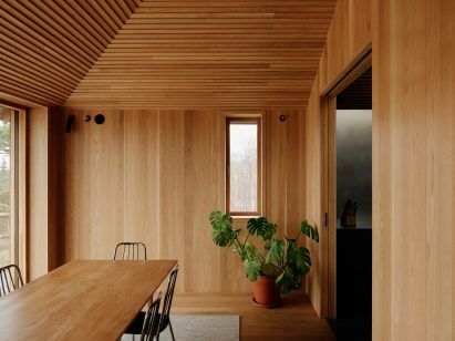 Wooden dining room