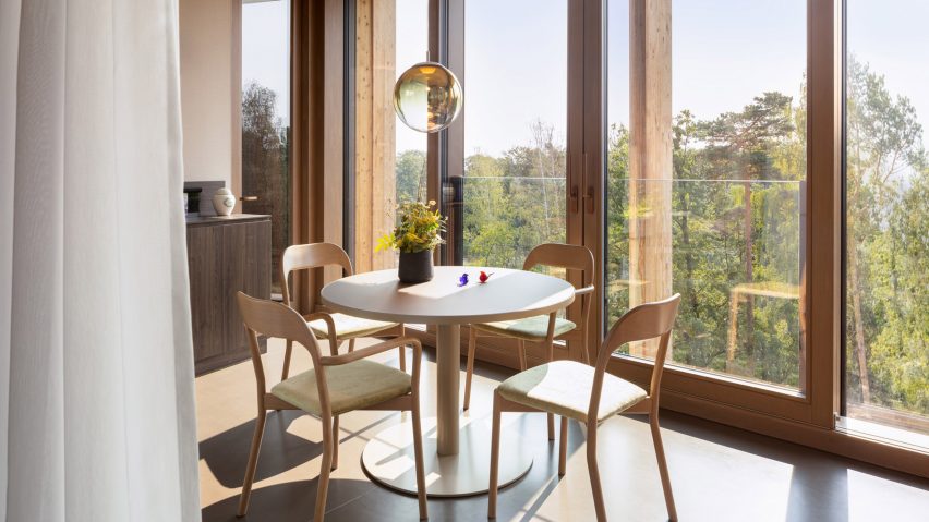 Waldkliniken Eisenberg is a hospital facility by Matteo Thun