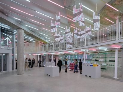 Entrance lobby in Depot Boijmans Van Beuningen by MVRDV