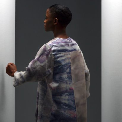 A woman wearing a kimono