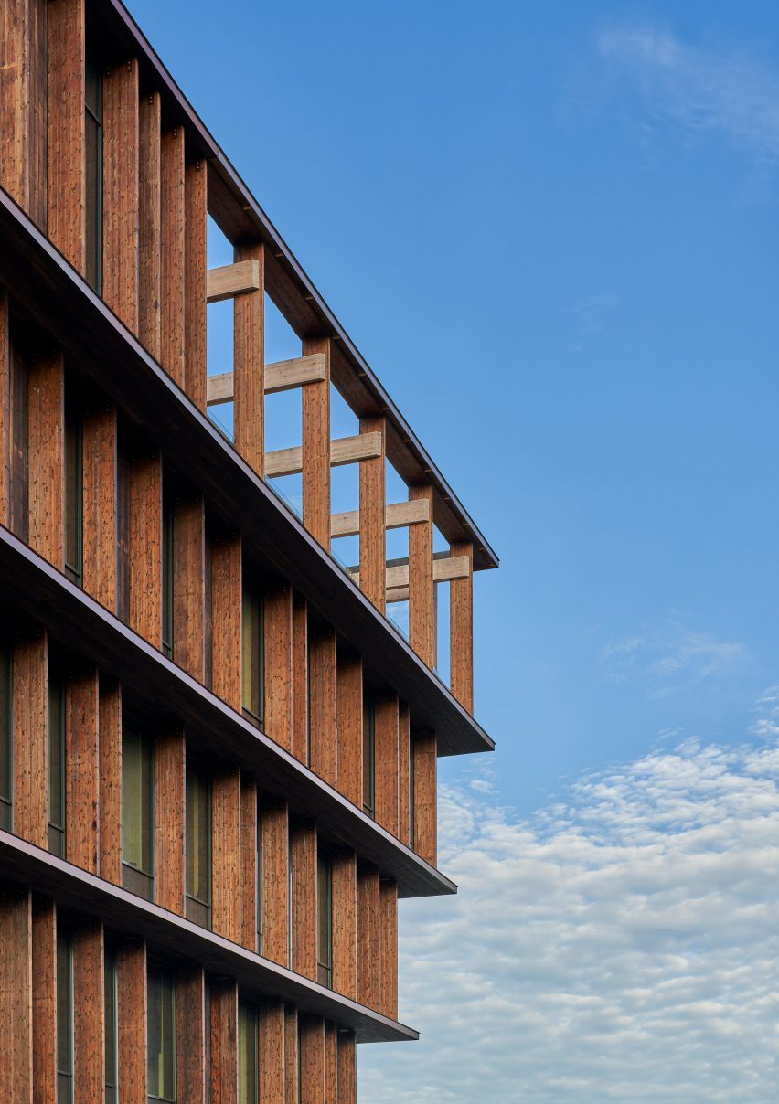 Nodi wooden office building by White Arkitekter