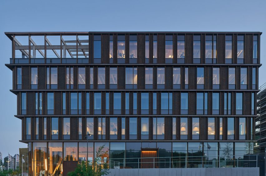 Nodi wooden office building by White Arkitekter