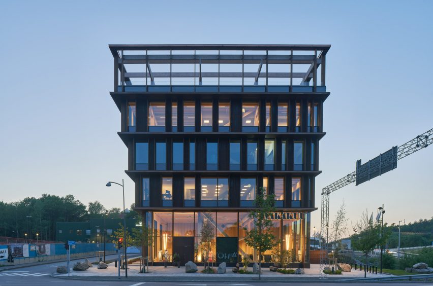 Nodi wooden office building by White Arkitekter