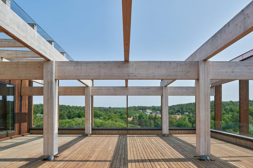 Nodi wooden office building by White Arkitekter