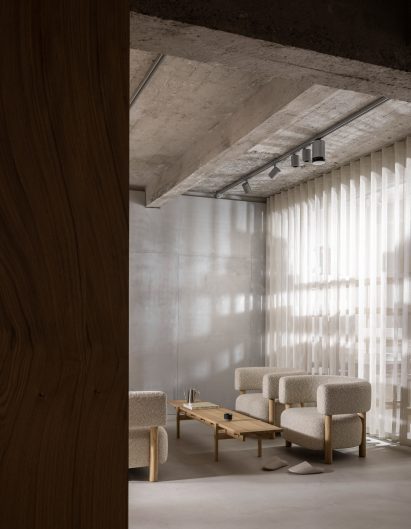 Minimalist interior of Notabene shoe shop in Copenhagen, by Norm Architects