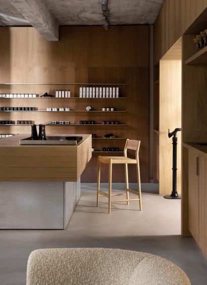 Minimalist interior of Notabene shoe shop in Copenhagen, by Norm Architects