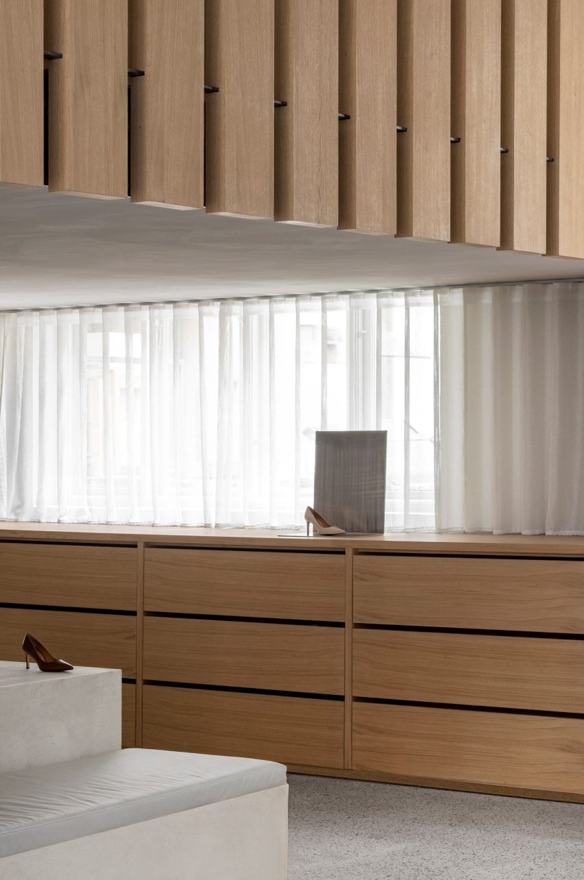 Minimalist interior of Notabene shoe shop in Copenhagen, by Norm Architects