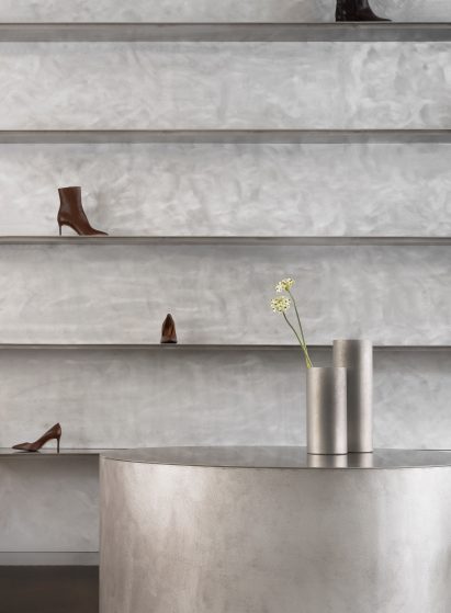 Minimalist interior of Notabene shoe shop in Copenhagen, by Norm Architects