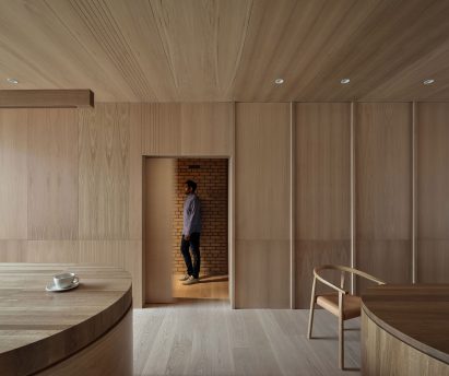 White oak panelled interiors
