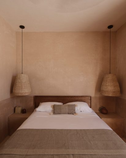 The Refugio Bajo Las Hojas bedroom