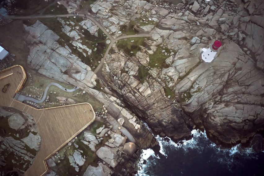 Aerial view of the landscape