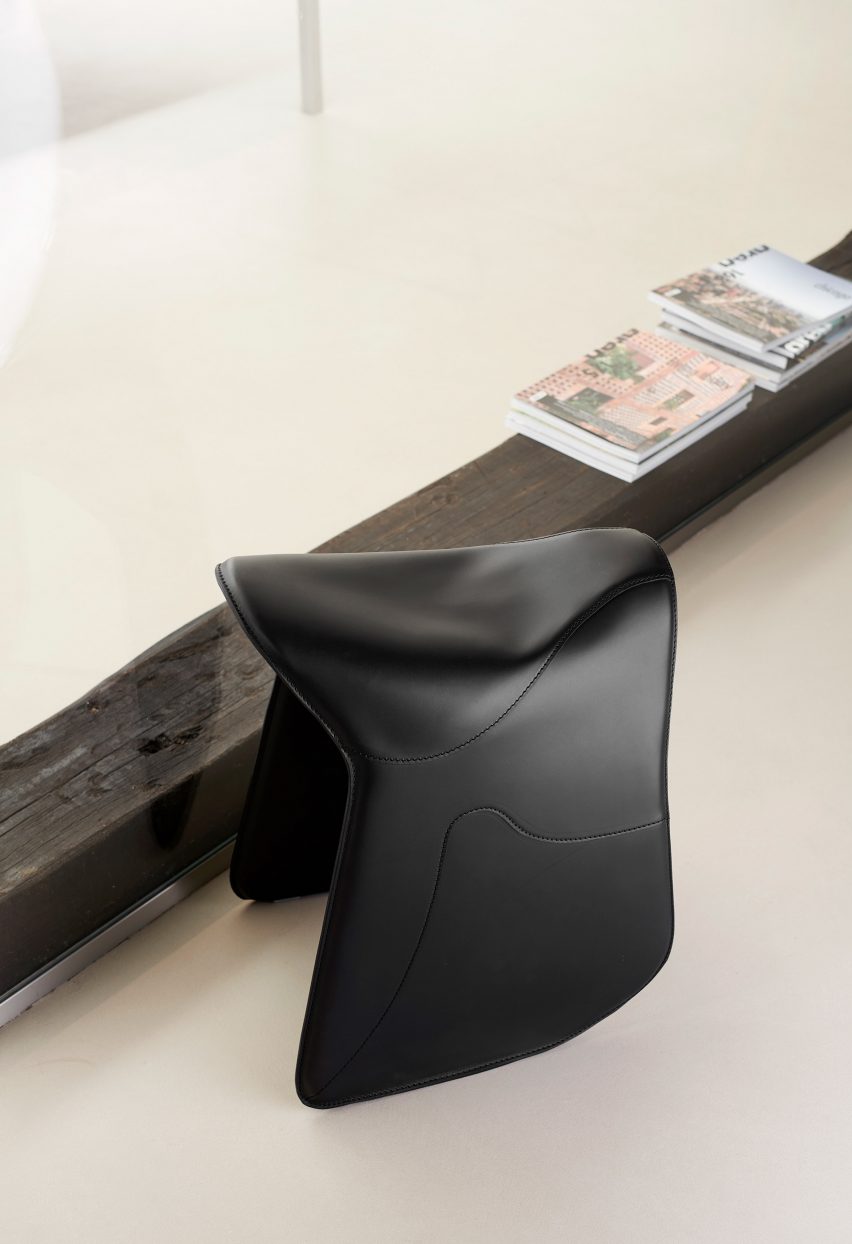 Black Pepe chair by Raffaella Mangiarotti