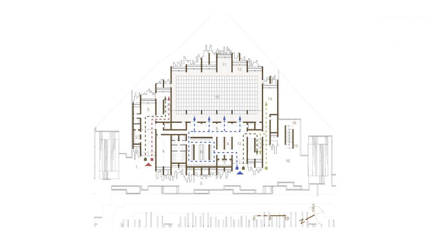 Ground floor plan of New Preston Mosque