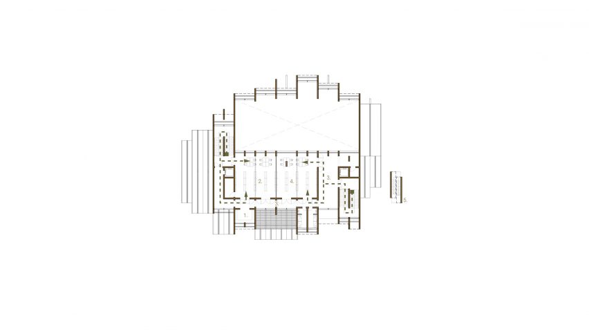 Second floor plan of New Preston Mosque