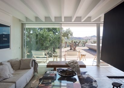 Interior view of living spaces at Casa da Volta